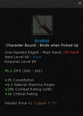 AoC>TV: Armory stolen black armory gear